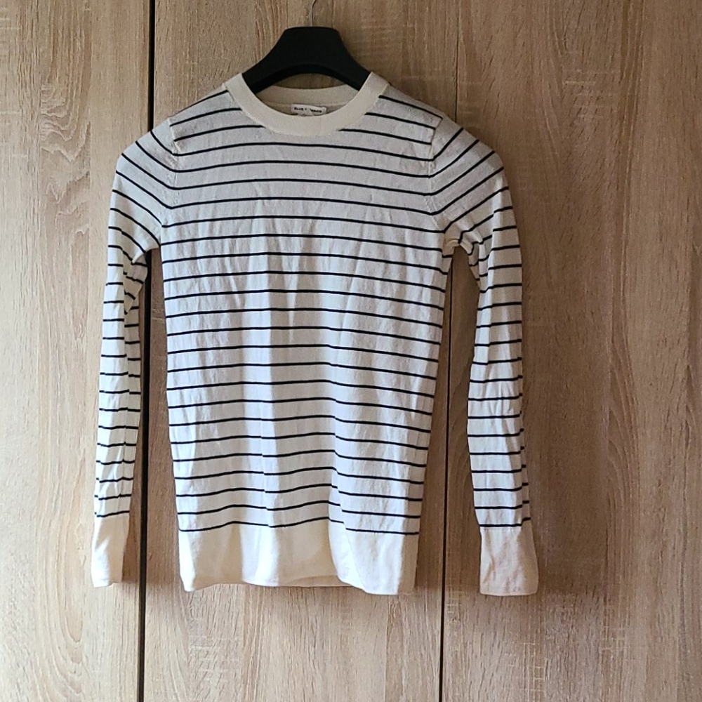 Club Monaco Merino Wool Striped Sweater S